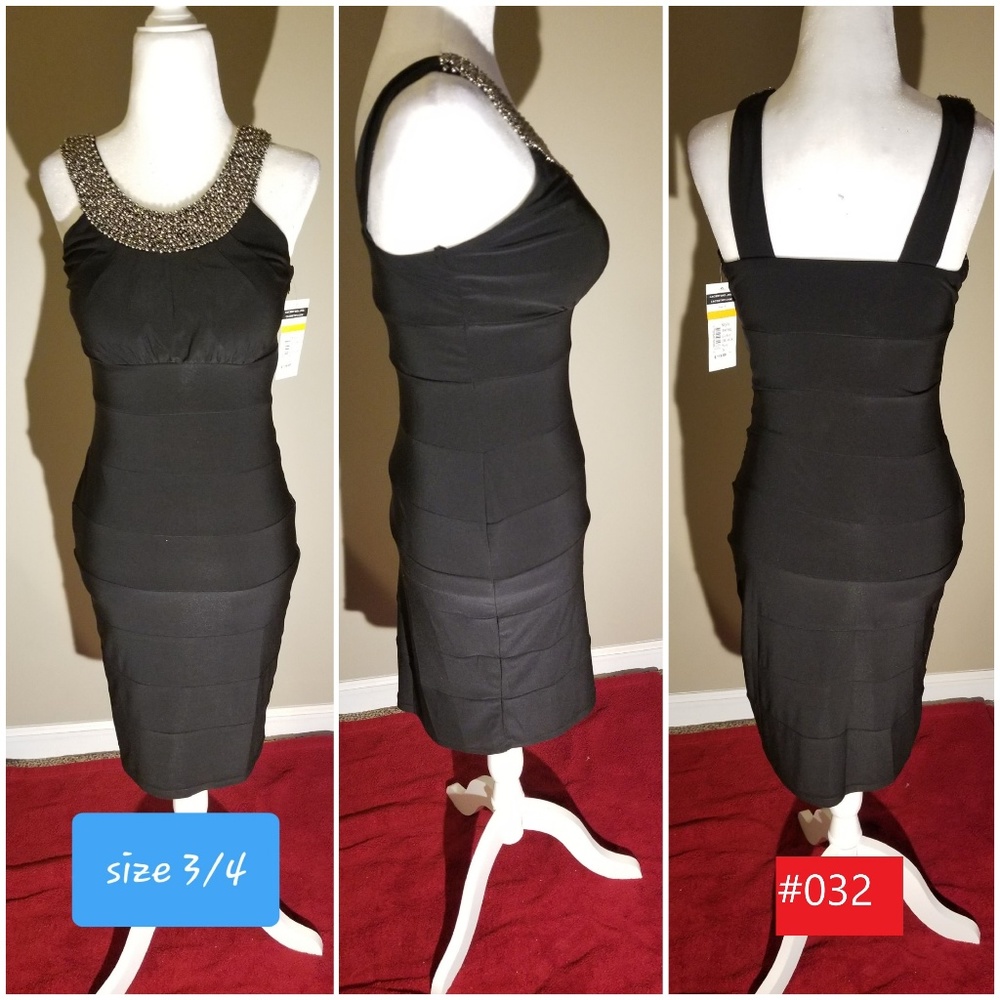 Black bodycon dress